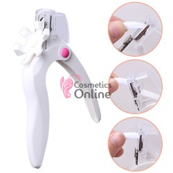 Cleste ghilotina pentru tipsuri, cu rezervor si distantier de unghii cu 6 marimi DX111